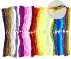 HERCULES 12 Packs Fly Tying Materials, Fly Fishing Line, Spiral Multi-Color  Crystal Flash Flashabou Tinsel for Making Fly Fishing Lure Flies, Fly Tying  Materials -  Canada