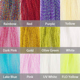 Kylebooker Fly Tying Materials, Fly Fishing Line, Spiral Multi-Color Fly Fishing Crystal Flash Flashabou Tinsel for Making Fly Fishing Lure Fl