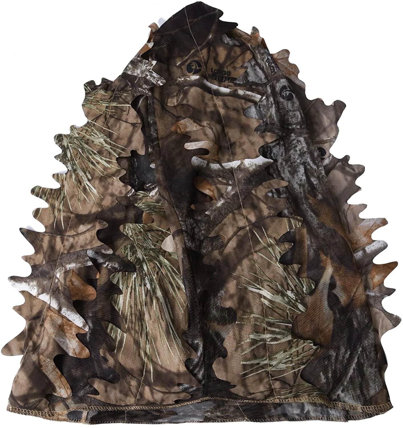 Kylebooker Ghillie Gesichtsmaske 3D Leafy Ghillie Camouflage Full Cover Kopfbedeckung Jagdzubehör
