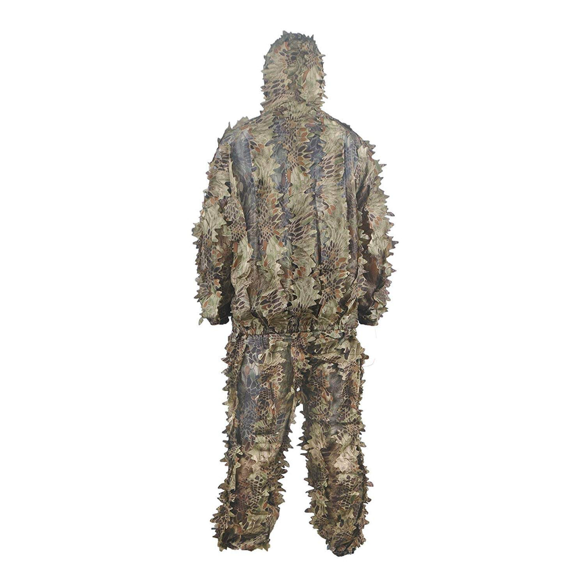 Camo Suits Ghillie Suits 3D Leaves Woodland Camouflage Beklædning til junglejagt, skydning, Airsoft, Wildlife Photography, Halloween