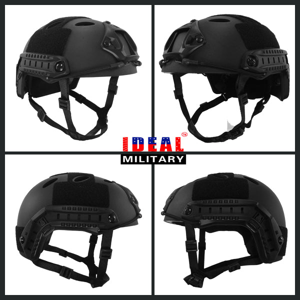 Tactical Fast PJ Base Jump Military Helmet with 12-in-1 Headwear