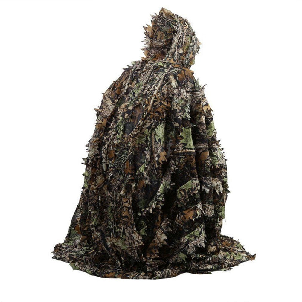Hunting Ghillie Suit, 3D Leafy Camo Suit Military and Shooting Accessories Tactical Gear Clothing for Airsoft, Wildlife Photography Halloween