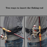 Supporto per canna da pesca di terza mano - Supporto per canna da pesca con cintura regolabile per accessori da pesca con cintura da pesca a mosca