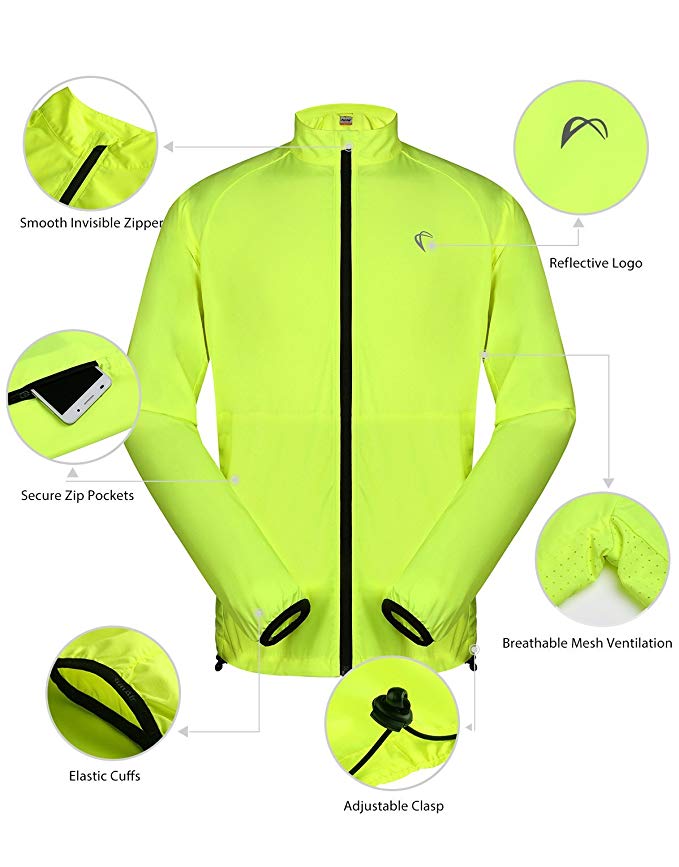 Packable Windproof Cycling Jacket