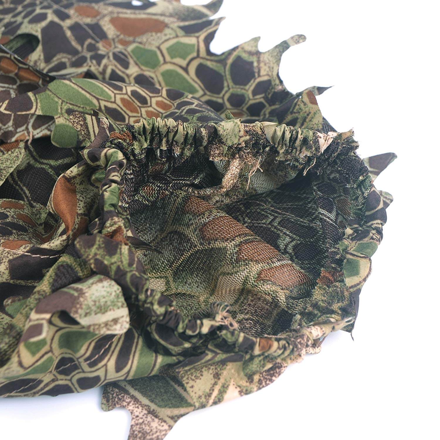 Trajes de camuflaje Trajes Ghillie Hojas 3D Ropa de camuflaje del bosque para caza en la jungla, tiro, airsoft, fotografía de vida silvestre, Halloween