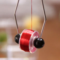 Kylebooker linha de amarração de mosca 200d sortida para tamanho 6-14 moscas isca de pesca com material e suporte de bobina de ponta bi-cerâmica