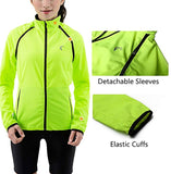 Women's Packable Windbreaker Jacket, Super Lightweight and Visible, Outdoor Active Cycling Running Skin Coat