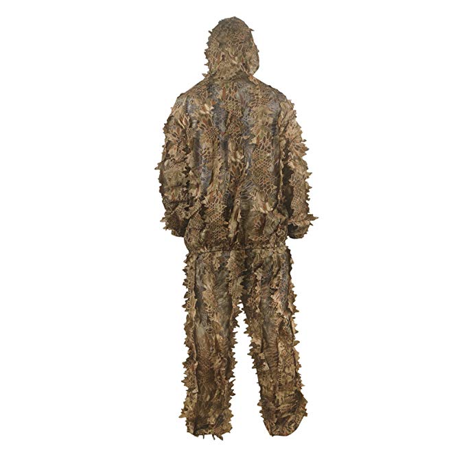 Tarnanzüge, Ghillie-Anzüge, 3D-Blätter, Waldtarnkleidung für Dschungeljagd, Schießen, Airsoft, Tierfotografie, Halloween