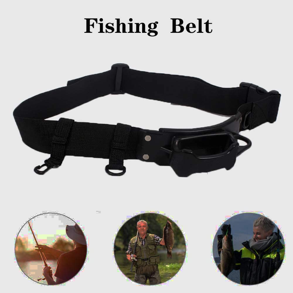 Fishing Rod Holder Belt Adjustable Fishing Wader Belt Wading Belt