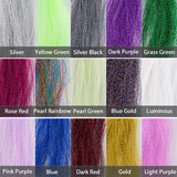 Kylebooker Fly Tying Materials, Fly Fishing Line, Spiral Multi-Color Fly Fishing Crystal Flash Flashabou Tinsel for Making Fly Fishing Lure Fl