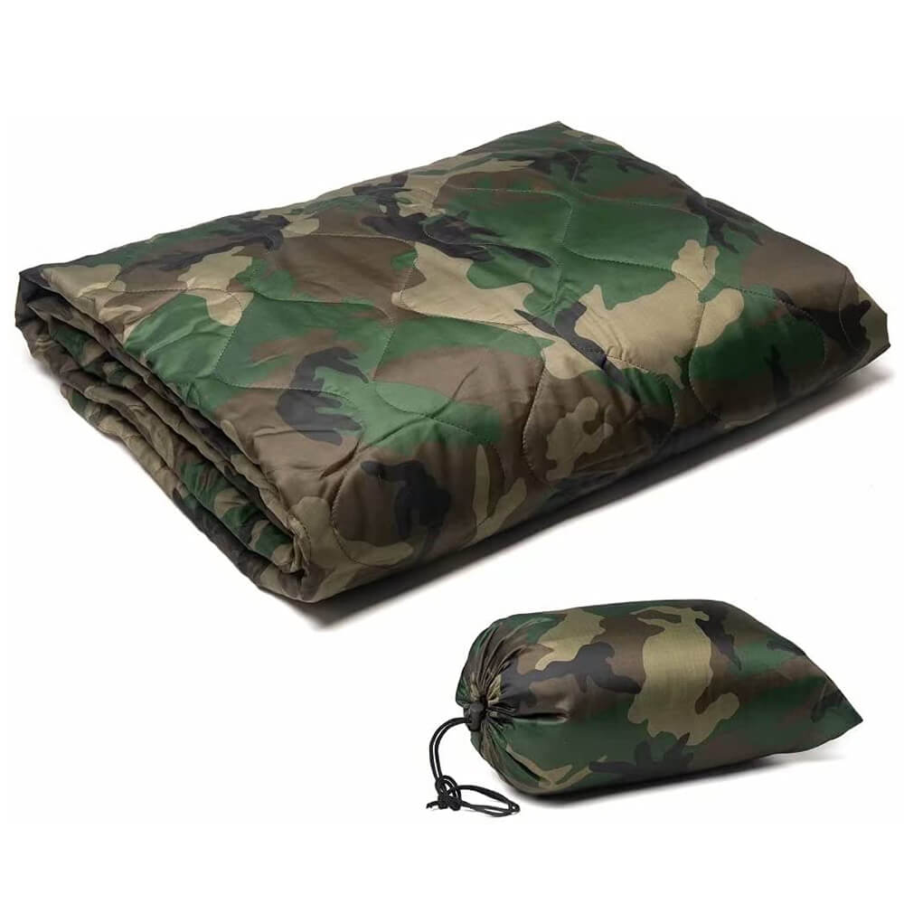 Kylebooker Camouflage Campingtæppe, Picnic Tæppe, Udendørstæppe, Strandtæppe - Puffy, Packable, Let & Warm | Ideel til udendørs, rejser, stadion, festivaler, strand, hængekøje