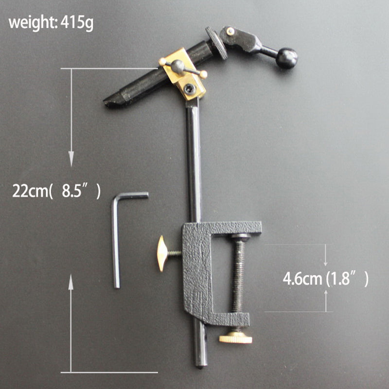 Kylebooker FTV03 Stainless Steel Rotatable C-Clamp Fly Tying Vise Fly Hook Tool for Artificial Flies Making Fishing Tools