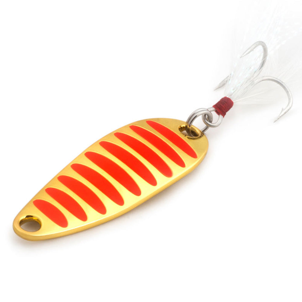 Señuelo de pesca de trucha, cuchara giratoria de Metal de curva única, cebo duro, lentejuelas, ruido, Paillette, cebo Artificial, pequeñas lentejuelas duras
