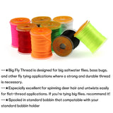 Kylebooker 100Yard 200D UV Big Fly Thread Premium Sterk holdbar fluebindetrådsnelle Laksebassfluer bindetrådmateriale