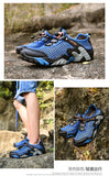 Kylebooker masculino respirável sapatos de pesca com mosca esportes aquáticos upstream sapatos verão caminhadas ao ar livre tênis caminhada trekking aqua sapatos
