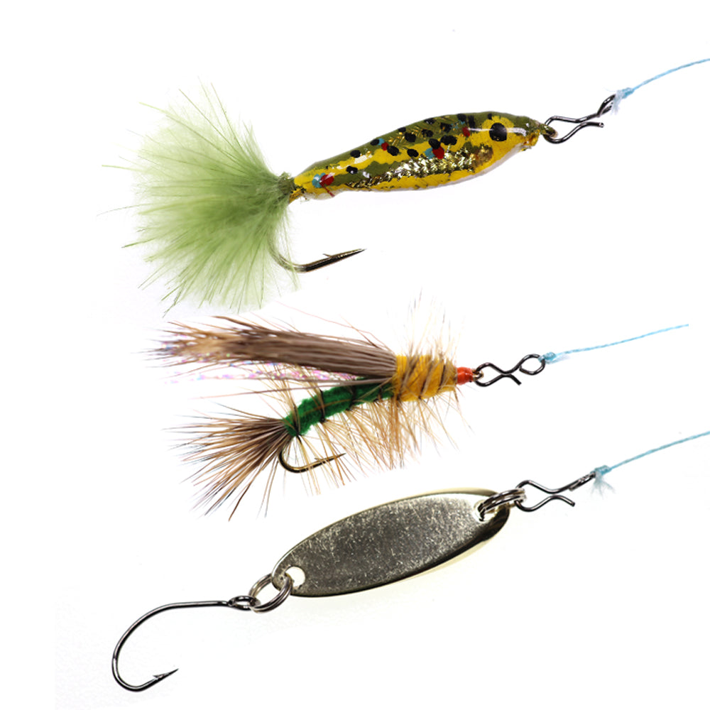 color fishing flies accessories 50PCS Black Color Fly Fishing Snap Quick Change for Hook & Lures High