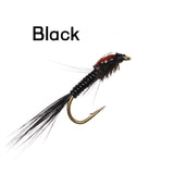 Kylebooker 8PCS #12 Flash Back Living Prince Nymph Fly Trout Perch Fishing Insect Lure Bait Hook Fishing Tackle