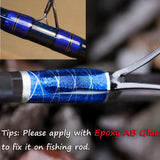 Kylebooker 100 yards/spool Metallic Guide Wrapping Fishing Line thread Strong Nylon Fibers Size A Rod Building Repairing DIY Fishing rod