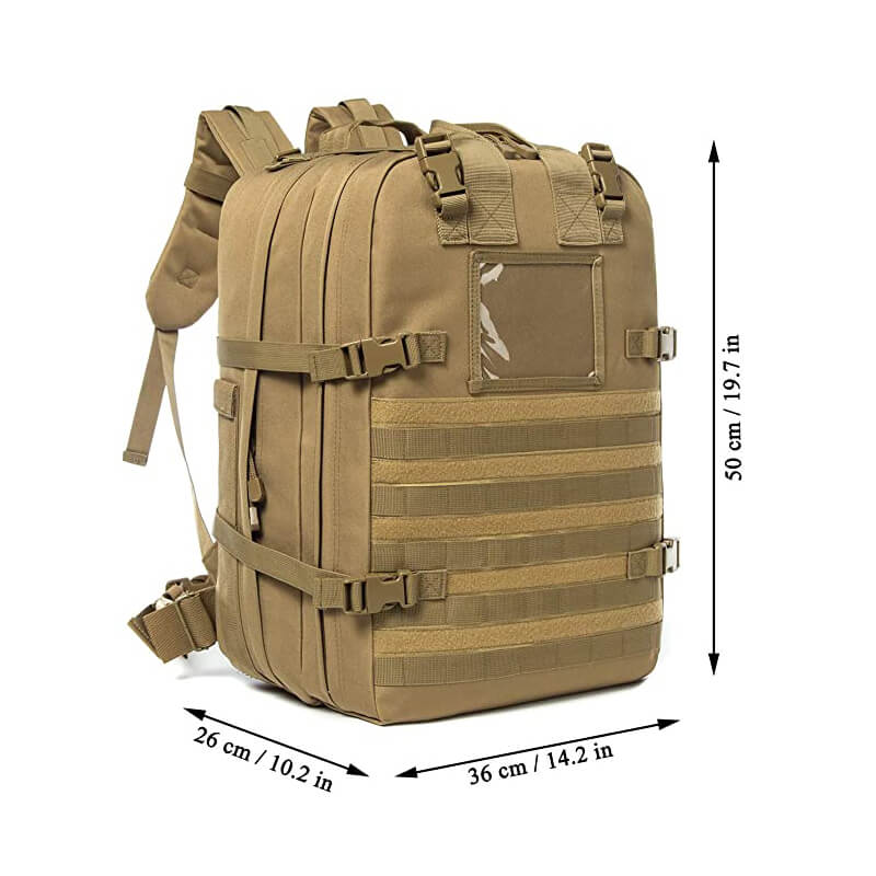 Kylebooker Tactical Pack médical de luxe professionnel pour opérations spéciales pour hommes, Coyote, taille L