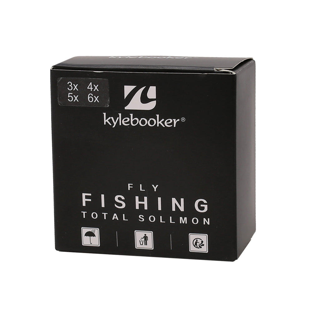 Kylebooker durchsichtige Nylon-Vorfachschnur mit Halter zum Fliegenfischen, Vorfächer für Forellen, 0 x 1 x 2 x 3 x 4 x 5 x 6 x 7 x