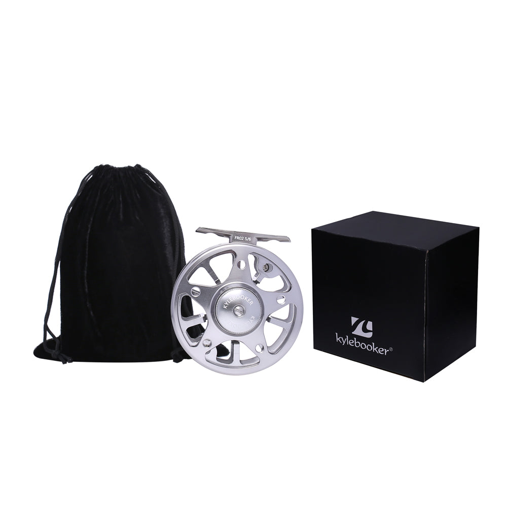 Kylebooker FR02 fly Fishing Reel 2 + 1 Ball Bearing 1:1 Left Right Hand Conversion Fishing Reel with bag 7/8 weight Kylebooker FR02 fly Fishing Reel 2 + 1 Ball Bearing 1:1 Left Right Hand Conversion Fishing Reel with bag 7/8 weight