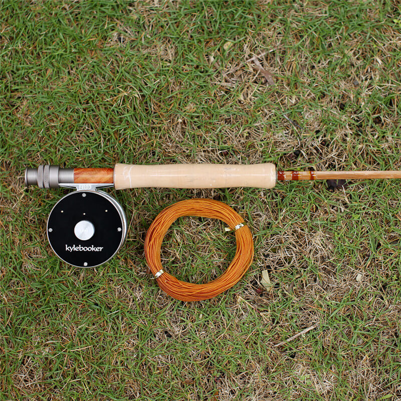 bamboo fly rod and reel Kylebooker Bamboo Fly Rod 6ft6in / 6wt