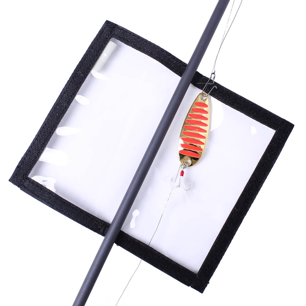 covers for fishing lures Kylebooker 4 Packs Fishing Lure Wraps Clear PVC Protective Covers