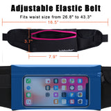 Running Belt Waist Pack - Adjustable Fanny Pouch for Runners Hands Free Workout - iPhone 6/7 Plus