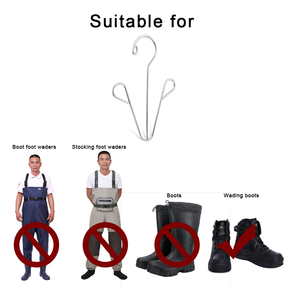 Cabide para sapatos, rack de secagem adequado para Simms Orvis Hodgman Redington Korkers e Kylebooker Wading Boots