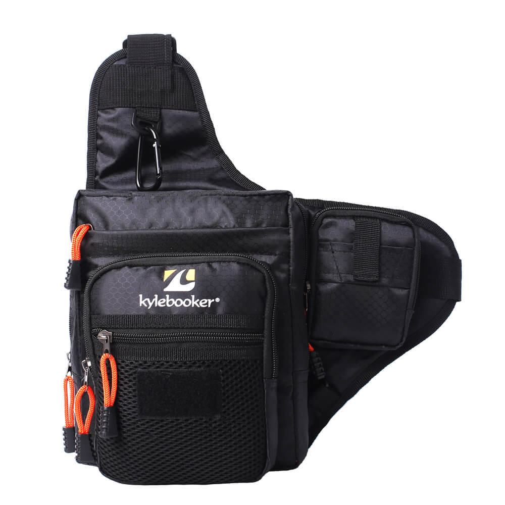 Kylebooker Fishing Tackle Storage Bags Shoulder Pack Sl02, Size: 7.8, Black