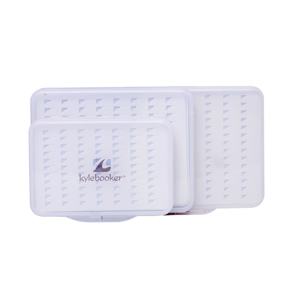 Super Slim Transparent Fly Fishing Boxes Foam Design Magnetic Pad Compartments Tackle Boxes M