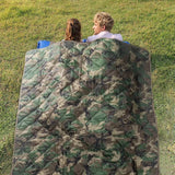 Kylebooker Camouflage Camping Blanket, Picnic Blanket, Outdoor Blanket, Beach Blanket- Puffy, Packable, Lightweight & Warm | Ideal for Outdoors, Travel, Stadium, Festivals, Beach, Hammock