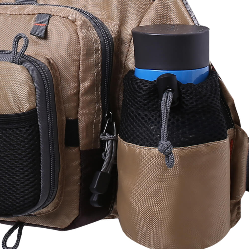 Kylebooker Fly Fishing Vest Backpack Chest Mesh Bag Adjustable