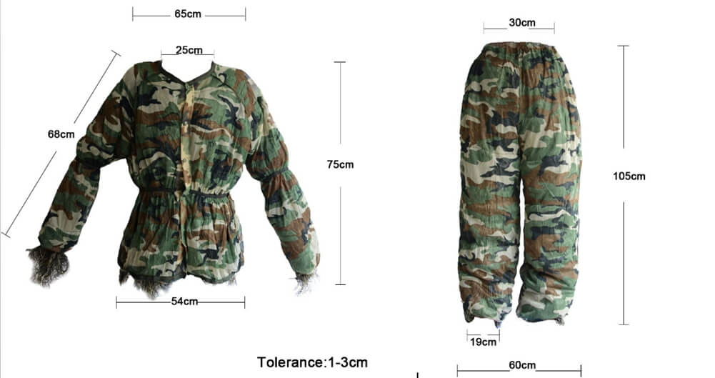 Ghost Ghillie -puku miehille | Tiheä, kaksoisommeltu muotoilu | Huippuluokan Camo-metsästysvaatteet metsästäjille