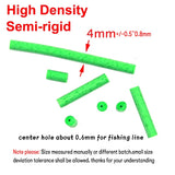Kylebooker 12PCS/Pack 4mm High Density Cylinder Foam with Center Hole for Fishing Float Making Fly Tying Rig Making DIY etc..