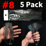 Kylebooker 5 упаковок Flashabou голографическая мишура для рыбалки нахлыстом вязание кристалл флэш-нитка джиг-крючок изготовление приманки рыболовный материал розовый