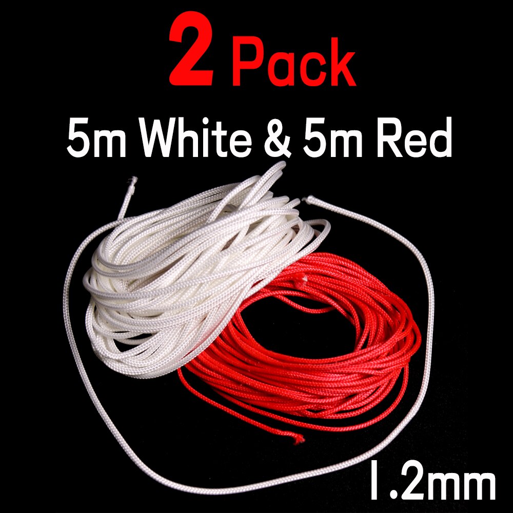 Kylebooker 5 mètres 22# 1.2mm PE ligne de pêche tressée ligne de tresse super forte fr Jig crochet leader reliant la corde/cordon de pêche de plongée sous-marine