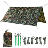 Tenda Tarp Amaca Pioggia Fly PU Impermeabile Antivento UV 50+ Parasole Essenziale Sopravvivenza Campeggio Escursionismo