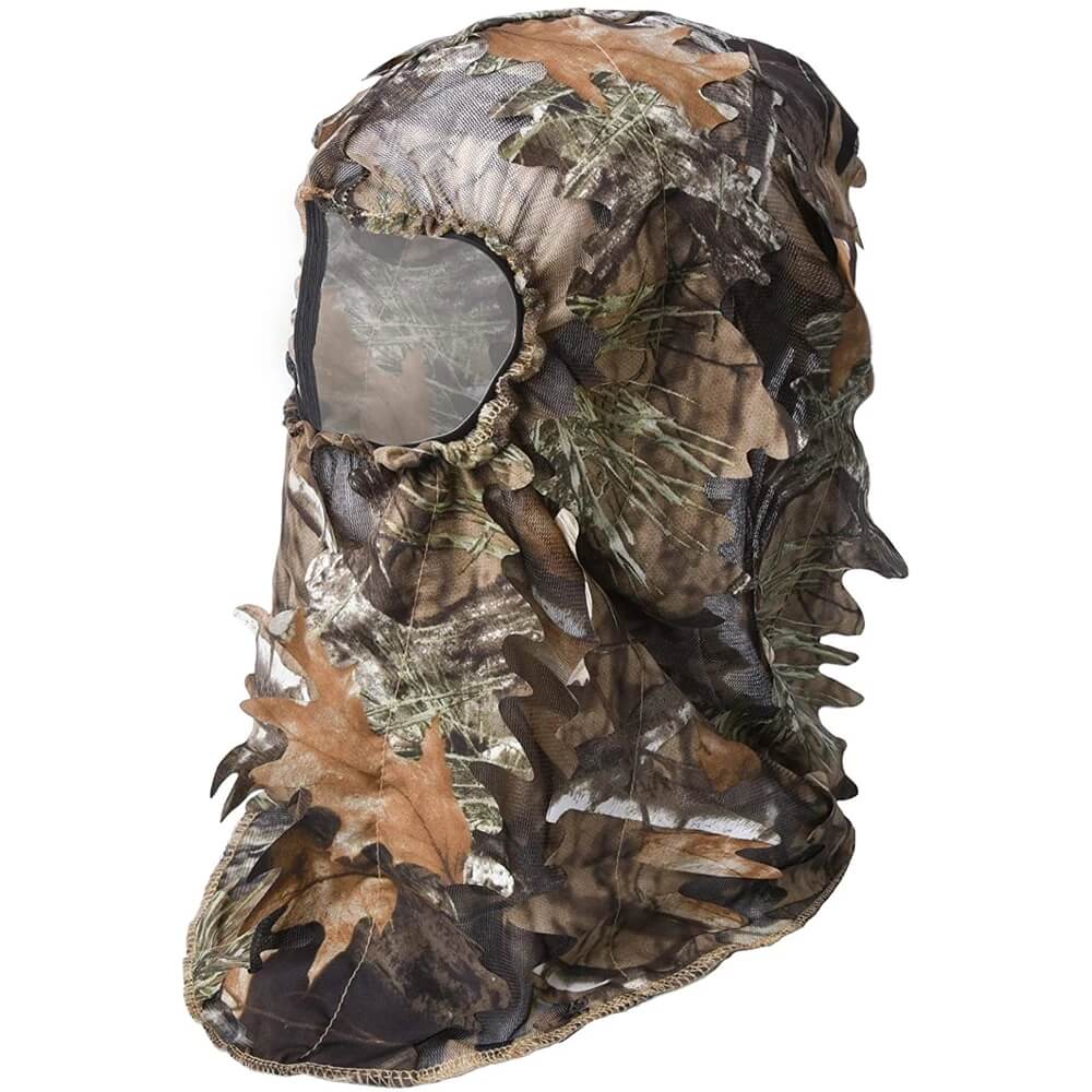 Kylebooker Ghillie masque facial 3D feuilles Ghillie Camouflage couverture complète chapeaux accessoires de chasse
