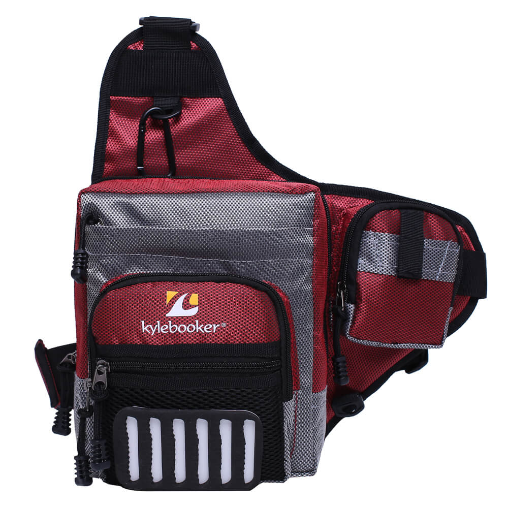 Kylebooker Fishing Waist Pack Tackle Storage Bags SL02 Red Kylebooker Fishing Waist Pack Tackle Storage Bags SL02 Red