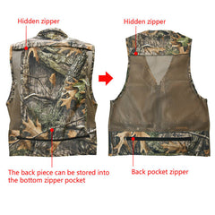 Kylebooker Versatile Men's Fishing Hunting Vest Mesh Back Utility Vest For Outdoor Activities FV04