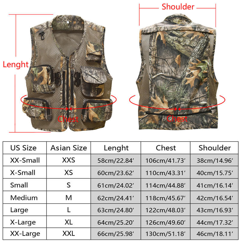 Kylebooker Versatile Men's Fishing Hunting Vest Mesh Back Utility Vest for Outdoor Activities FV04 M