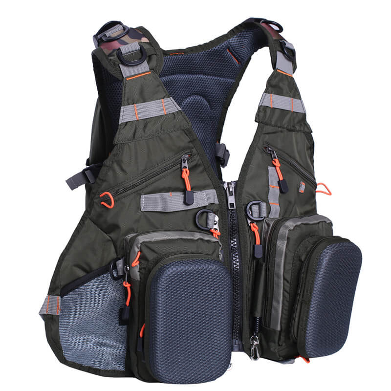 Kylebooker Premium Mesh-Angelwestenpaket mit mehreren Taschen für Männer und Frauen FV02
