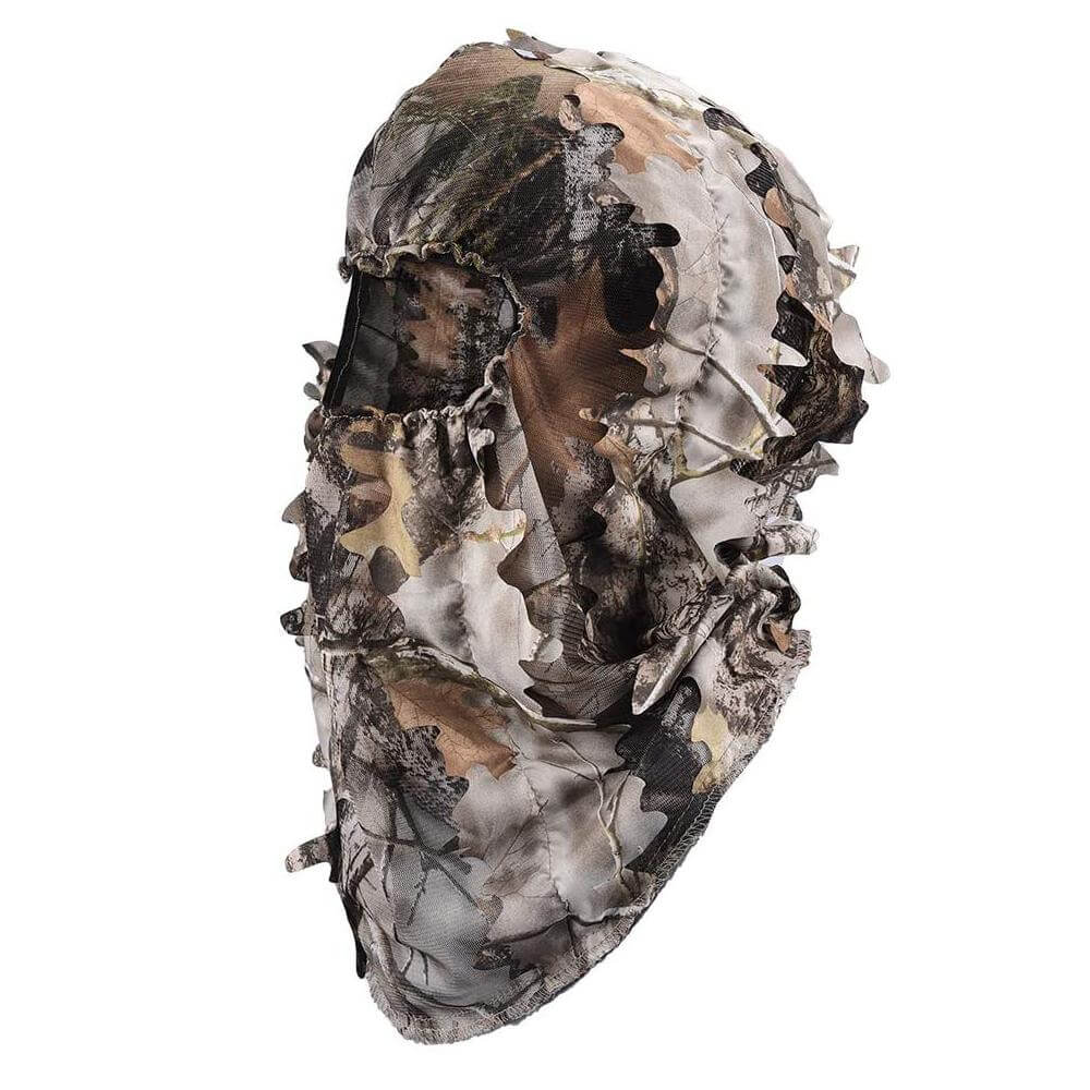 Kylebooker Ghillie-kasvonaamio 3D-lehtinen Ghillie-naamiointi Täyspeittävä Päähineet Metsästystarvikkeet