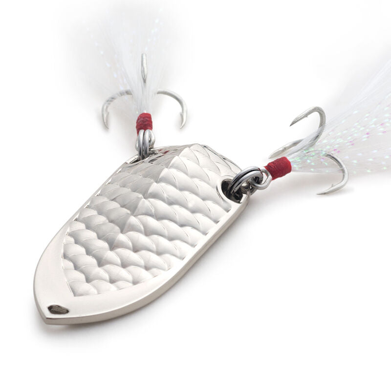Leurre de pêche ombre cuillère en métal Spinnerbait appâts artificiels durs paillettes rotation leurre pour brochet bar truite