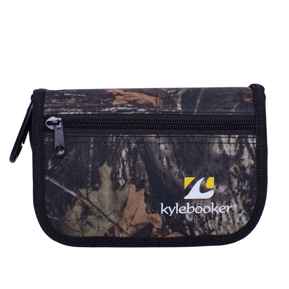 Kylebooker - Bolsa de almacenamiento para señuelos de pesca, funda tipo cartera para cebos giratorios BB01