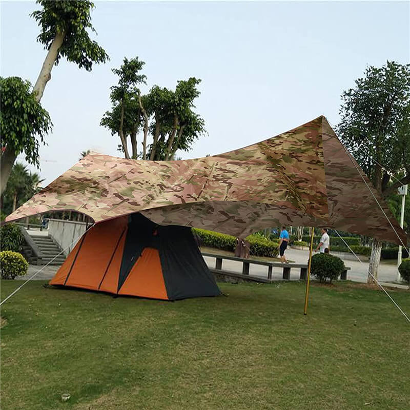 Teltta Tarpe Riippumatto Rain Fly PU vedenpitävä tuulenpitävä UV 50+ aurinkovarjo Essential Survival Camping Patikointi